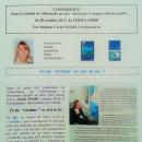 CONFÉRENCE "To be “victime” or not to be ?" Carole MAIRE lundi 5 octobre 2015